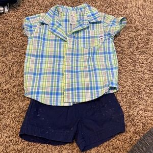 3 month shirt and shorts set